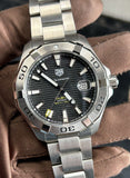  Shop Authentic Tag Heuer Aquaracer Automatic Black Dial Silver Steel Strap Watch for Men - WAY2010.BA0927 - Luxxuri