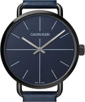  Shop Authentic Calvin Klein Even Blue Dial Blue Leather Strap Watch for Men - K7B214VN - Luxxuri