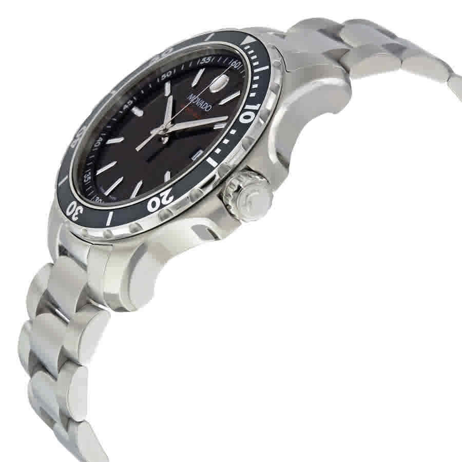  Shop Authentic Movado Series 800 Black Dial Silver Steel Strap Watch For Men - 2600135 - Luxxuri