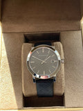  Shop Authentic Burberry Heritage Grey Dial Black Leather Strap Watch for Men - BU9024 - Luxxuri