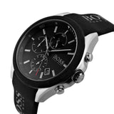  Shop Authentic Hugo Boss Velocity Black Dial Black Leather Strap Watch for Men - 1513716 - Luxxuri