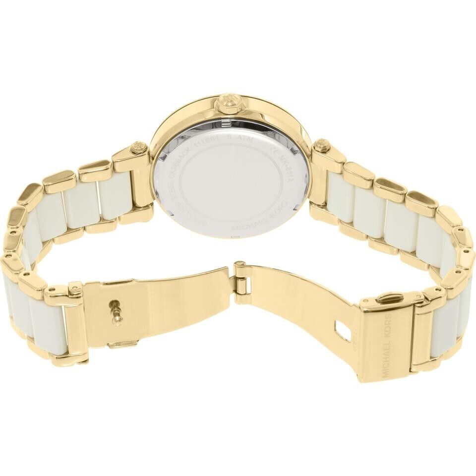  Shop Authentic Michael Kors Parker White Dial Two Tone Steel Strap Watch for Women - MK6313 - Luxxuri