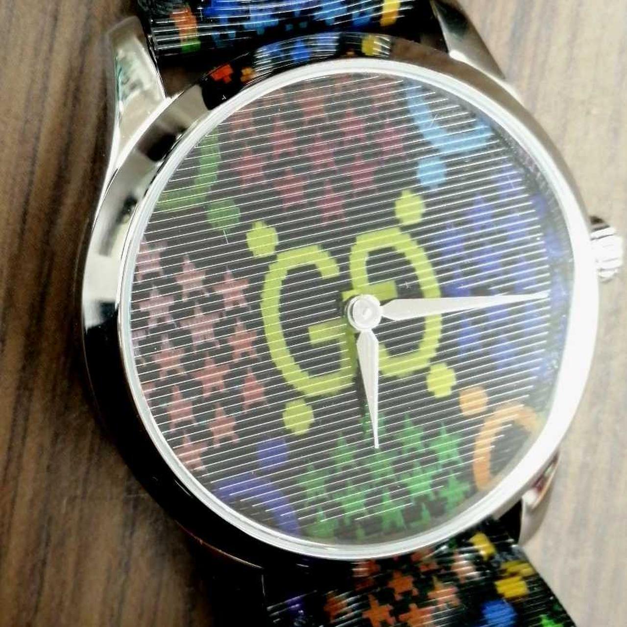  Shop Authentic Gucci G Timeless Quartz Black Dial Black Leather Strap Watch For Women - YA1264146 - Luxxuri