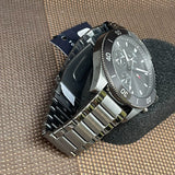  Shop Authentic Tommy Hilfiger Larson Chronograph Grey Dial Silver Steel Strap Watch For Men - 1791918 - Luxxuri