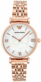  Shop Authentic Emporio Armani Mother of Pearl Dial Rose Gold Steel Strap Watch For Women - AR11110 - Luxxuri