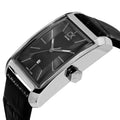  Shop Authentic Calvin Klein Window Black Dial Black Leather Strap Watch for Men - K2M23107 - Luxxuri