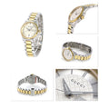  Shop Authentic Gucci G Timeless Quartz Silver Dial Two Tone Steel Strap Watch For Women - YA126531 - Luxxuri