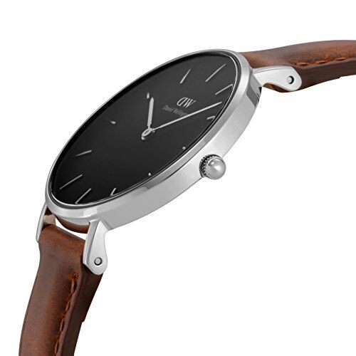  Shop Authentic Daniel Wellington Classic Petite St Mawes Black Dial Brown Leather Strap Watch For Women - DW00100181 - Luxxuri
