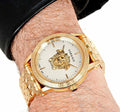  Shop Authentic Versace Palazzo Empire White Dial Gold Steel Strap Watch for Men - VERD00318 - Luxxuri