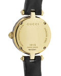  Shop Authentic Gucci Diamantissima Mother of Pearl Dial Black Leather Strap Watch For Women - YA141505 - Luxxuri