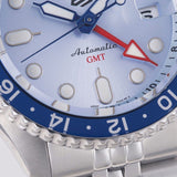  Shop Authentic Seiko 5 Sports Automatic GMT SKX Sports Style Asia Exclusive Limited Edition Ice Blue Dial Silver Steel Strap Watch For Men - SSK029K1 - Luxxuri