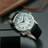  Shop Authentic Citizen Eco Drive Silver Dial Black Leather Strap Watch For Men - AO9000-06B - Luxxuri