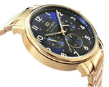  Shop Authentic Tommy Hilfiger Daniel Chronograph Blue Dial Gold Steel Strap Watch for Men - 1710384 - Luxxuri