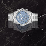  Shop Authentic Guess Commander Chronograph Blue Dial Silver Steel Strap Watch for Men - GW0056G2 - Luxxuri