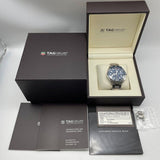  Shop Authentic Tag Heuer Aquaracer Calibre 16 43mm Blue Dial Silver Steel Strap Watch for Men - CAY211B.BA0927 - Luxxuri