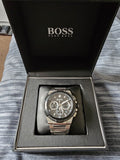  Shop Authentic Hugo Boss Supernova Chronograph Black Dial Silver Steel Strap Watch for Men - 1513359 - Luxxuri