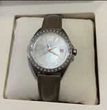  Shop Authentic Tag Heuer Formula 1 Quartz Mother of Pearl Dial Brown Leather Strap Watch for Women - WBJ131A.FC8255 - Luxxuri