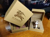  Shop Authentic Burberry The City White Dial White Leather Strap Watch for Women - BU9209 - Luxxuri