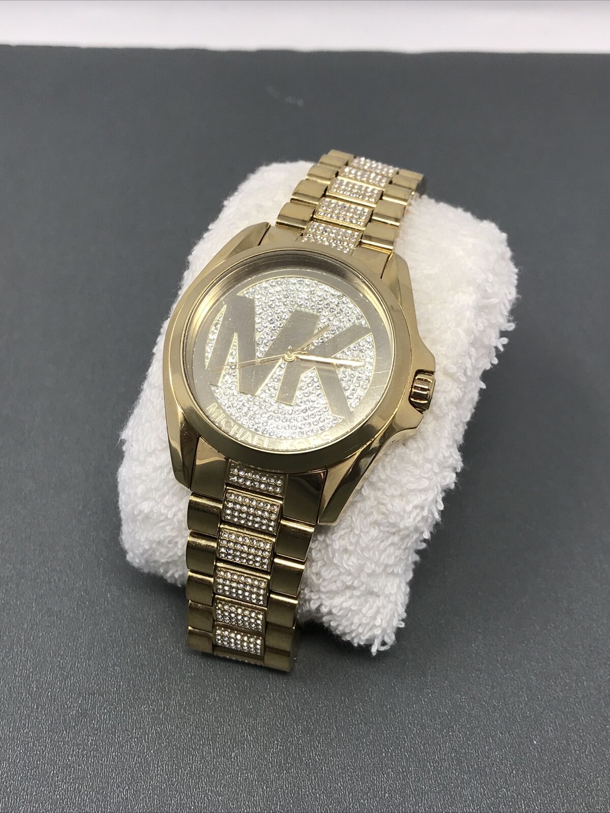  Shop Authentic Michael Kors Bradshaw Gold Dial Gold Steel Strap Watch for Women - MK6487 - Luxxuri