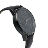  Shop Authentic Hugo Boss Navigator Black Dial Black Leather Strap Watch for Men - 1513497 - Luxxuri