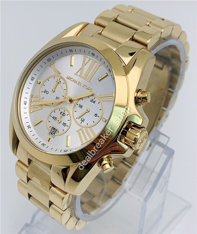  Shop Authentic Michael Kors Bradshaw Chronograph White Dial Gold Steel Strap Watch For Women - MK6266 - Luxxuri