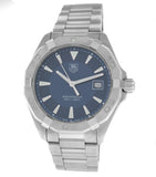  Shop Authentic Tag Heuer Aquaracer Quartz Blue Dial Silver Steel Strap Watch for Men - WAY1112.BA0928 - Luxxuri