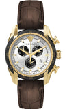  Shop Authentic Versace V-Ray Chronograph Quartz White Dial Brown Leather Strap Watch For Men - VE2I00221 - Luxxuri