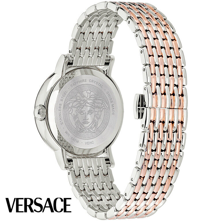  Shop Authentic Versace Virtus Quartz White Dial Two Tone Steel Strap Watch for Women - VEHC00519 - Luxxuri