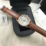  Shop Authentic Emporio Armani Sportivo Chronograph White Dial Brown Leather Strap Watch For Men - AR5996 - Luxxuri