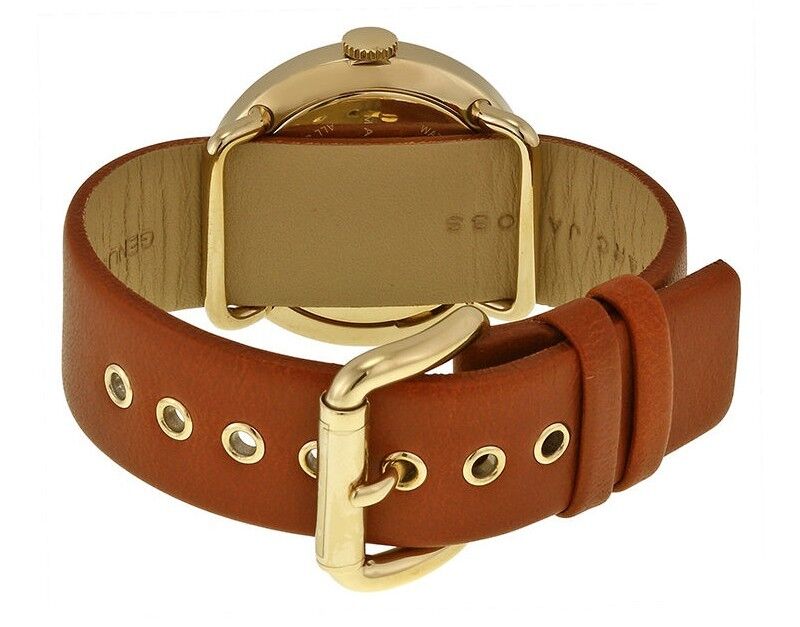  Shop Authentic Marc Jacobs Amy White Dial Brown Leather Strap Watch for Women - MBM8574 - Luxxuri