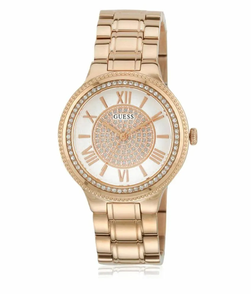  Shop Authentic Guess Madison Diamonds White Dial Rose Gold Steel Strap Watch for Women - W0637L3 - Luxxuri
