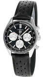  Shop Authentic Tag Heuer Carrera Automatic Chronograph Black Dial Black Leather Strap Watch for Men - CBS2210.FC6534 - Luxxuri