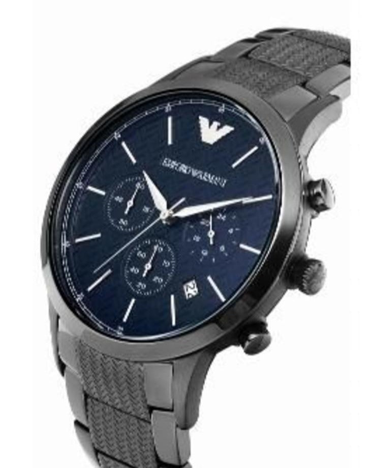  Shop Authentic Emporio Armani Renato Chronograph Quartz Blue Dial Grey Steel Strap Watch For Men - AR2505 - Luxxuri