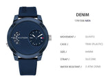  Shop Authentic Tommy Hilfiger Denim Blue Dial Blue Rubber Strap Watch for Men - 1791556 - Luxxuri