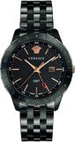  Shop Authentic Versace Univers Quartz Black Dial Black Steel Strap Watch for Men - VEBK00618 - Luxxuri