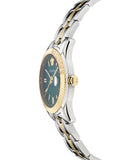  Shop Authentic Versace Greca Time Quartz Green Dial Two Tone Steel Strap Watch For Men - VE3K00422 - Luxxuri