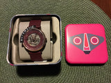  Shop Authentic Fossil Vintage Muse Automatic Skeleton Maroon Dial Maroon Leather Strap Watch for Women - ME3137 - Luxxuri