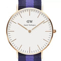  Shop Authentic Daniel Wellington Classic Swansea White Dial Two Tone Nylon Strap Watch For Women - 0504DW - Luxxuri