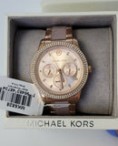  Shop Authentic Michael Kors Tibby Chronograph Rose Gold Dial Two Tone Steel Strap Watch For Women - MK6828 - Luxxuri