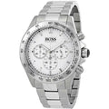  Shop Authentic Hugo Boss Ikon Chronograph White Dial Silver Steel Strap Watch for Men - 1512962 - Luxxuri