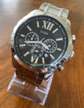  Shop Authentic Guess Chronograph Black Dial Silver Steel Strap Watch for Men - W0193G2 - Luxxuri