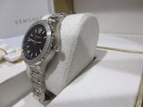  Shop Authentic Versace Hellenyium Black Dial Silver Steel Strap Watch for Women - V12020015 - Luxxuri