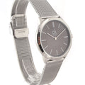  Shop Authentic Calvin Klein Minimal Grey Dial Silver Mesh Bracelet Watch for Men - K3M22124 - Luxxuri