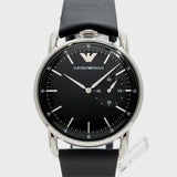  Shop Authentic Emporio Armani Aviator Quartz Black Dial Black Leather Strap Watch For Men - AR11336 - Luxxuri