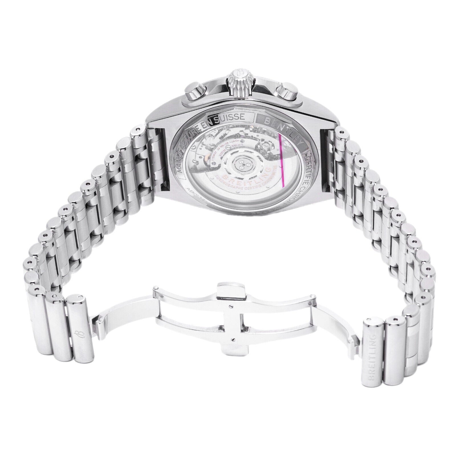  Shop Authentic Breitling Chronomat B01 42mm Green Dial Silver Steel Strap Watch for Men - AB01343A1L1A1 - Luxxuri