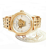  Shop Authentic Versace Palazzo Empire White Dial Gold Steel Strap Watch for Men - VERD00318 - Luxxuri