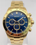  Shop Authentic Hugo Boss Ikon Blue Dial Gold Steel Strap Watch for Men - 1513340 - Luxxuri