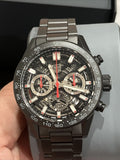  Shop Authentic Tag Heuer Carrera Automatic Chronograph Black Dial Black Steel Strap Watch for Men - CBG2090.BH0661 - Luxxuri