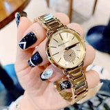  Shop Authentic Michael Kors Portia Quartz Gold Dial Gold Steel Strap Watch For Women - MK3838 - Luxxuri