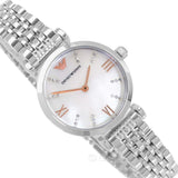  Shop Authentic Emporio Armani Donna Mother of Pearl Dial Silver Steel Strap Watch For Women - AR11204 - Luxxuri